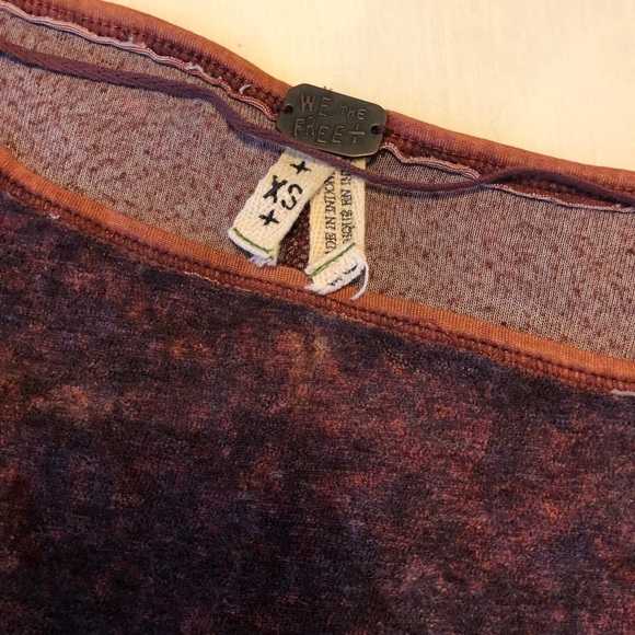 Free People Doran oversized velvet top, size XS - Picture 5 of 5